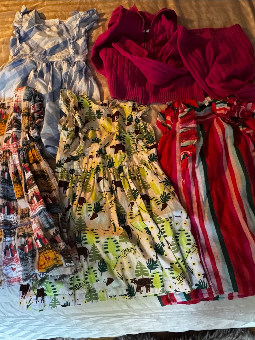 Girls dresses size 7/8 bundle